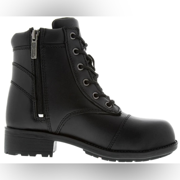HARLEY DAVIDSON WOMENS RAINE STEEL TOE BOOTS 🖤 - Picture 3 of 8